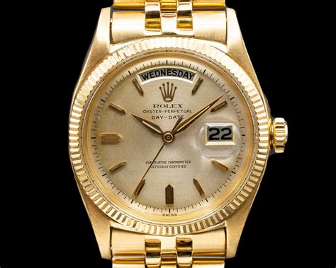 rolex daydate gold silber